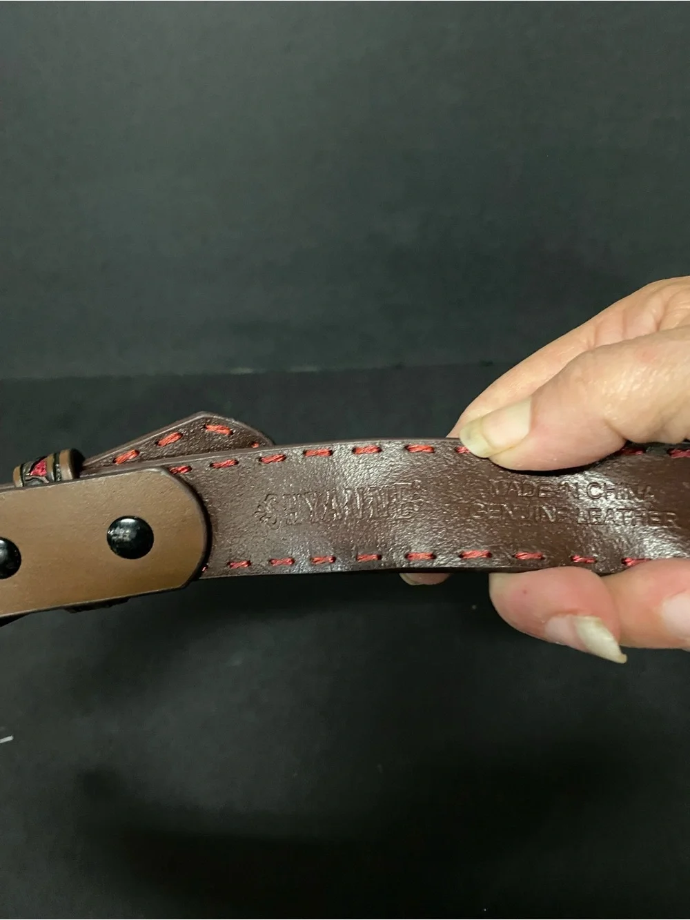 Shyanne genuine leather size 22 girls belt